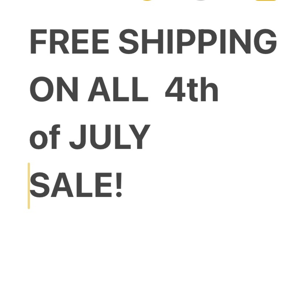 Fourth of July Sale starts now until July 12th